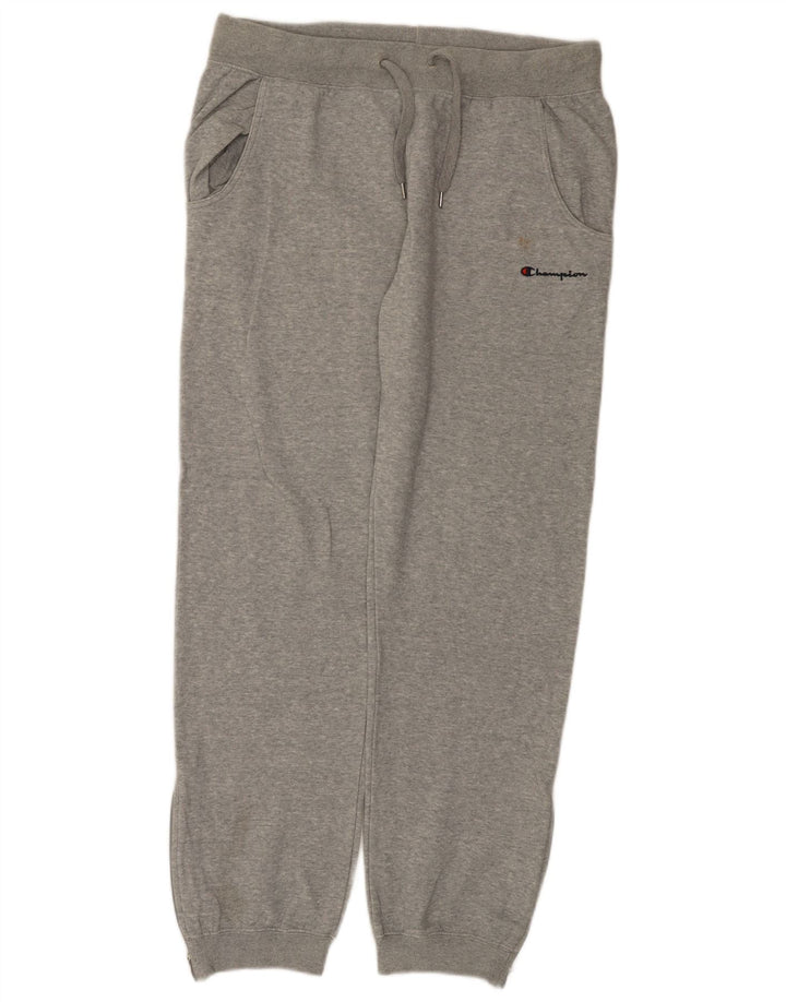 Champion Herren-Trainingshose, Jogginghose, Größe L, Grau, Baumwolle