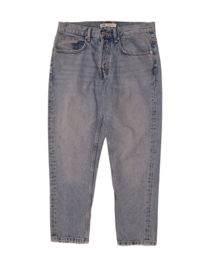 ZARA Mens Straight Jeans EU 38 Small W32 L25 Blue Vintage Zara and Second-Hand Zara from Messina Hembry 