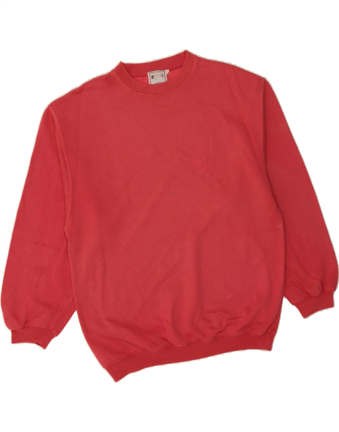 MUSTANG Mens Sweatshirt Jumper Small Red Cotton Vintage Mustang and Second-Hand Mustang from Messina Hembry 