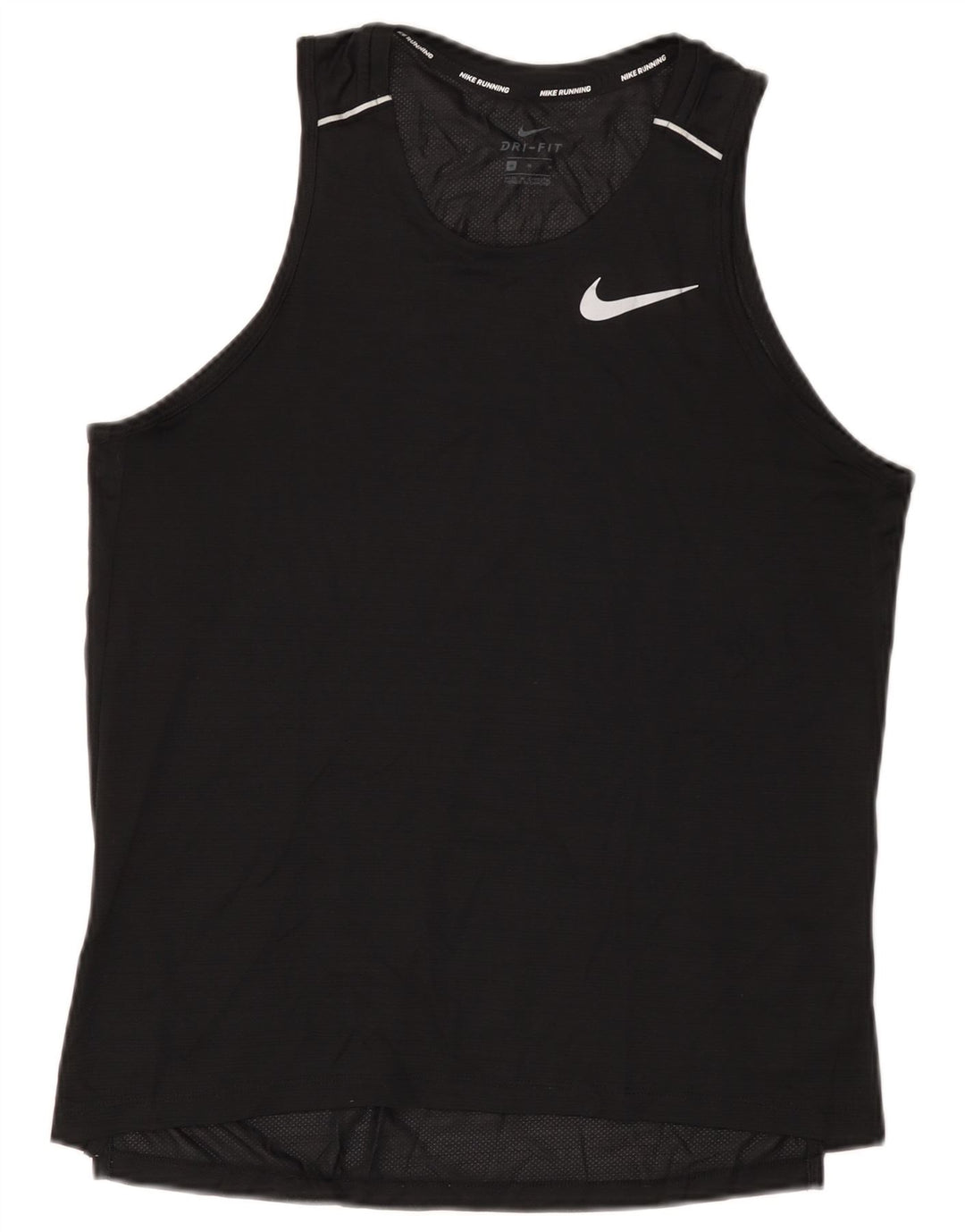Nike Damen Dri Fit Weste Top UK 14 Medium Schwarz Polyester