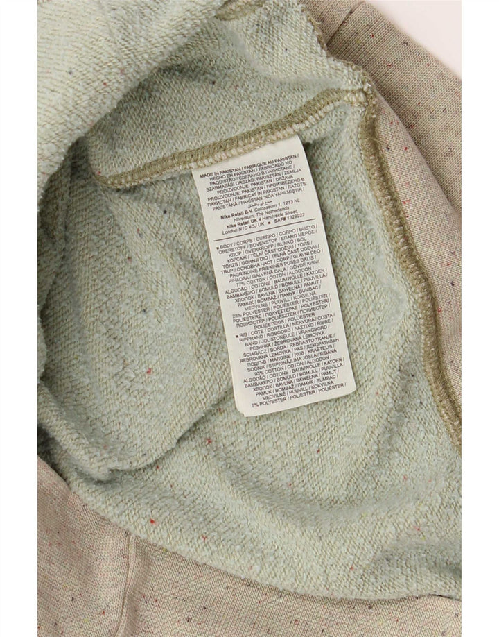 Nike Herren Kapuzenpullover, klein, grün gefleckte Baumwolle