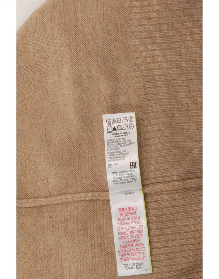 Marks & Spencer Rollkragenpullover für Damen, Gr. 14, Mittelbeige