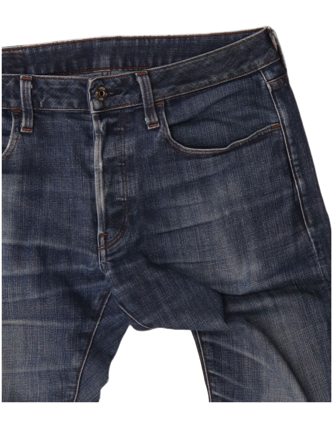 G-Star Herren Slim Jeans W32 L34 Blaue Baumwolle