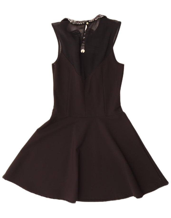 MET Ärmelloses Swing-Kleid für Damen, UK 10, Größe S, Schwarz, Polyester