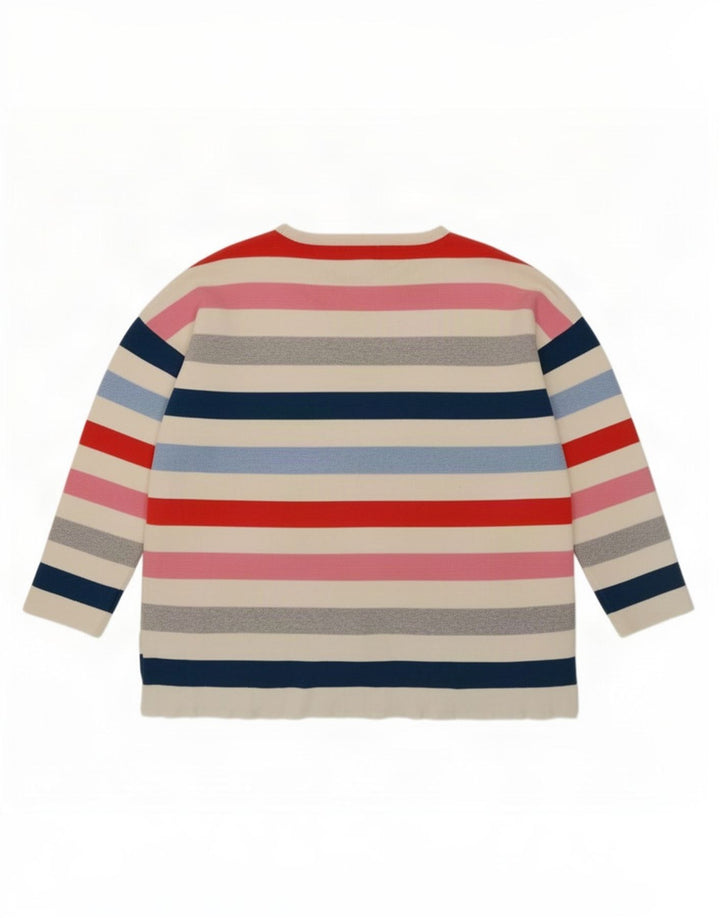 Joules Damen-Blusenoberteil, UK-Größe 44, groß, mehrfarbig gestreift