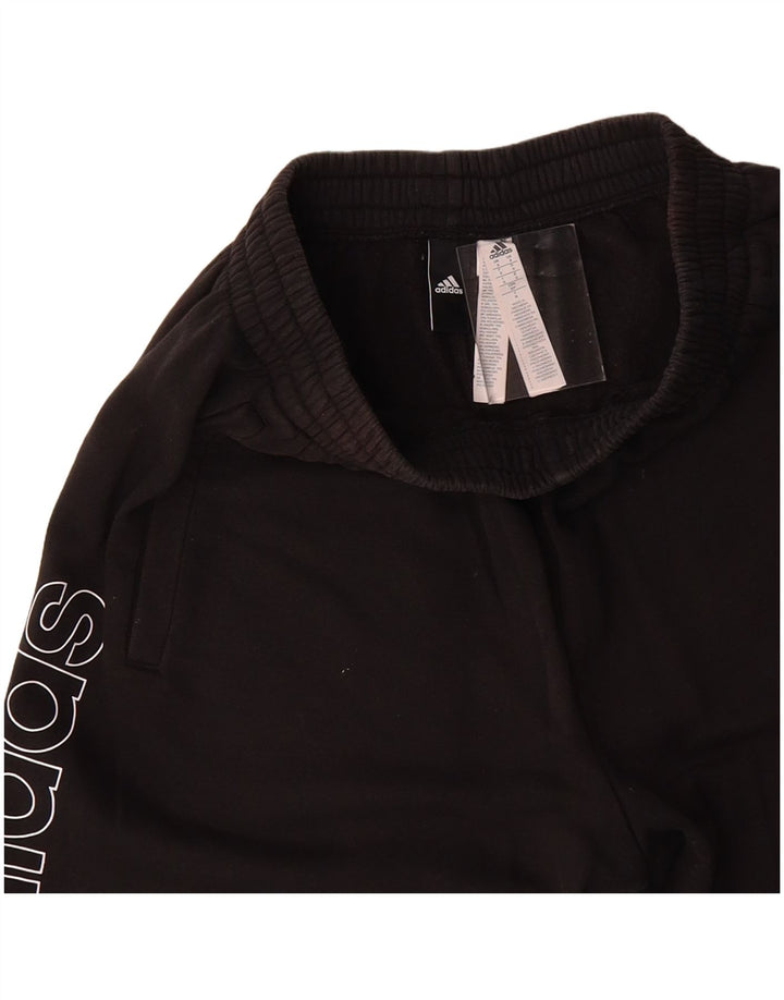 ADIDAS Mens Graphic Sport Shorts Small  Black Cotton