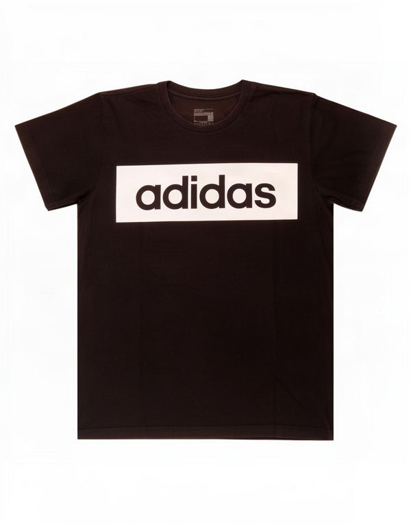 Adidas Herren Grafik T-Shirt Top Large Schwarz Baumwolle