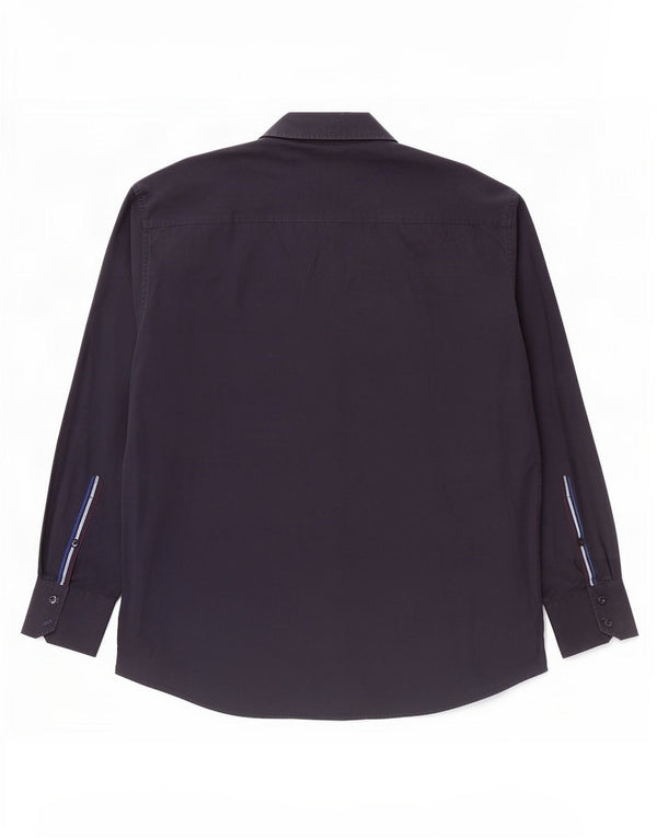 Ben Sherman Herrenhemd XL Marineblau gestreift aus Baumwolle