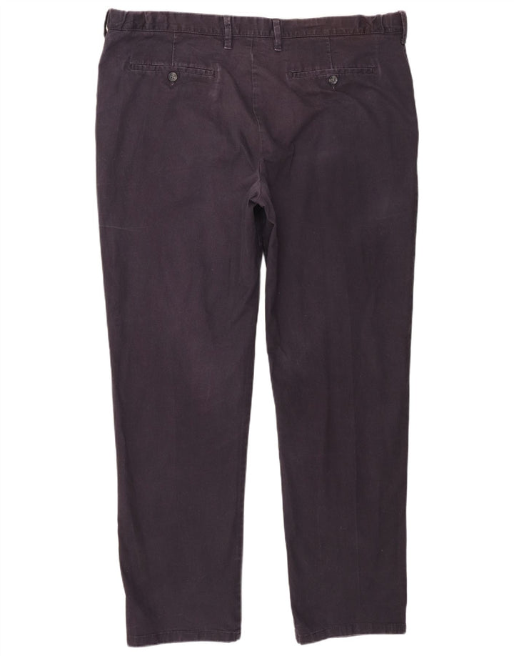 Marks & Spencer Herren-Chinohose, normal, W42, L33, Marineblau, Baumwolle