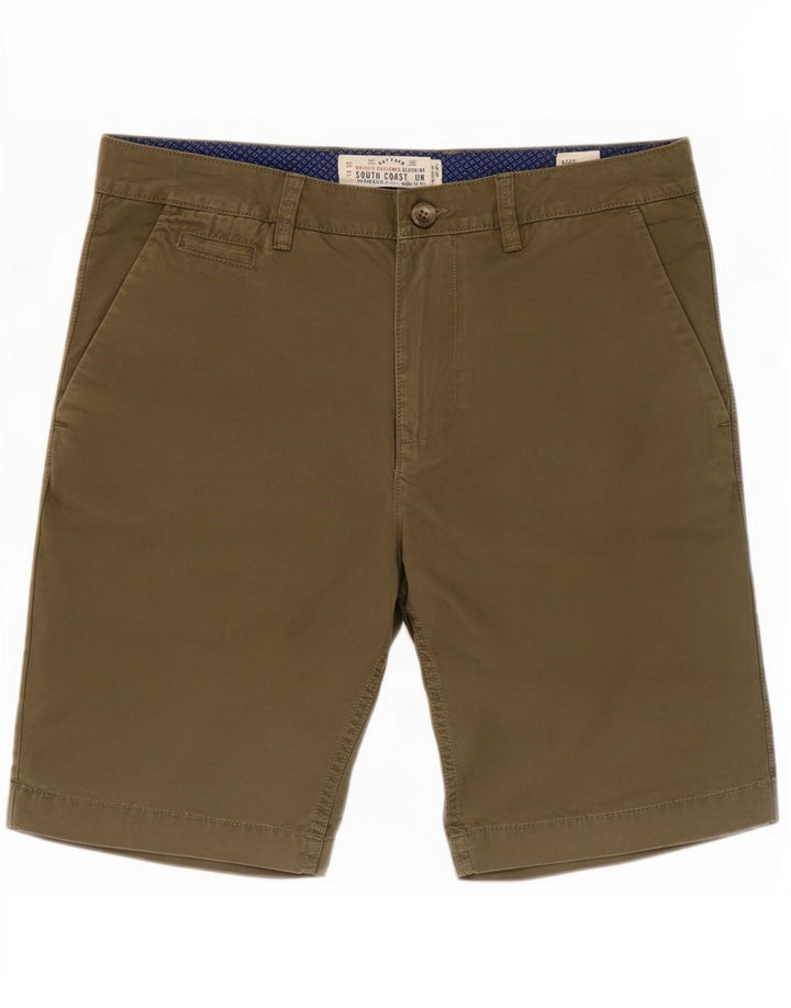 Fat Face Herren-Chinoshorts, Größe M, W32, Khaki, Baumwolle