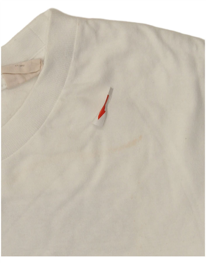 Timberland Herren-T-Shirt mit Grafik, groß, aus weißer Baumwolle