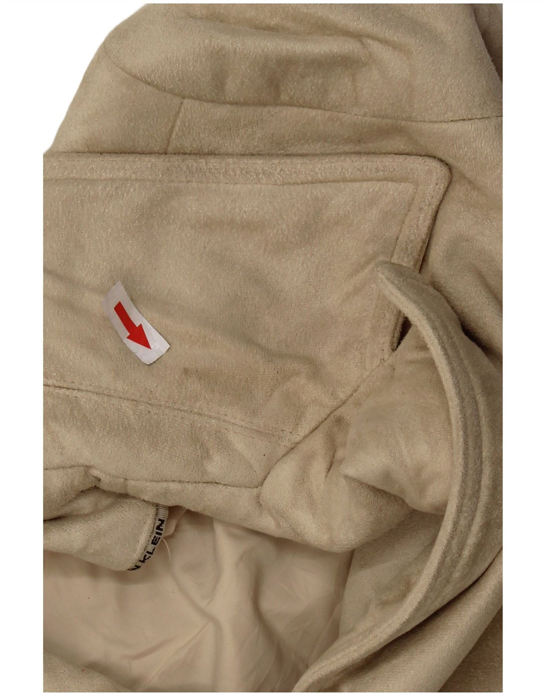CALVIN KLEIN Damen 3-Knopf-Blazerjacke UK 16 Large Beige Polyester
