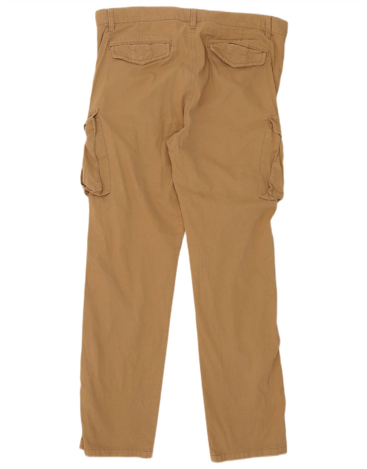 Benetton Herren gerade Cargohose W36 L31 Beige