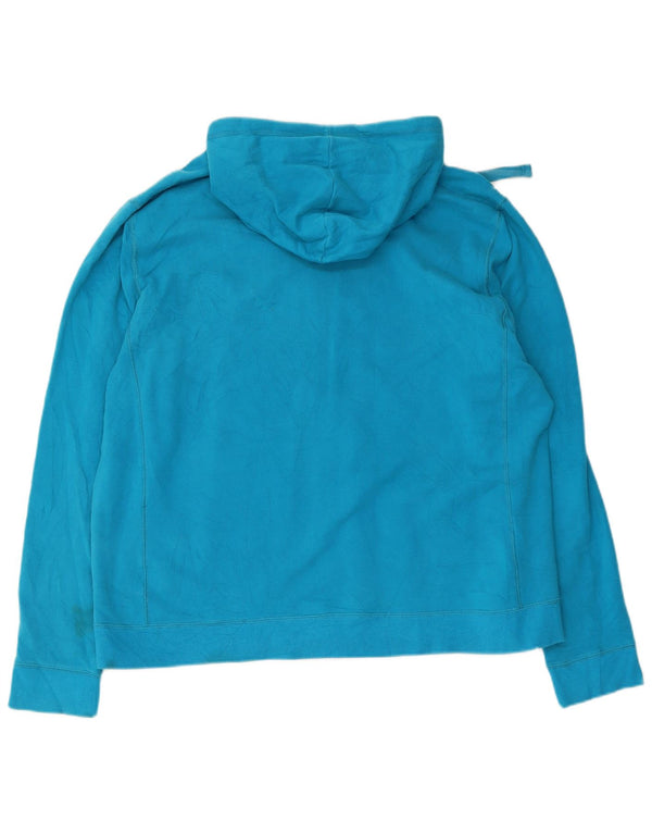 Champion Damen-Kapuzenpullover mit Reißverschluss, UK 18, XL, blaue Baumwolle