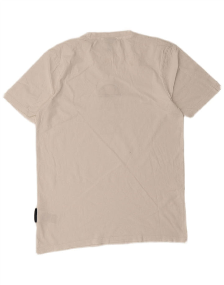 Ellesse Herren-T-Shirt mit Grafik, mittelweiße Baumwolle