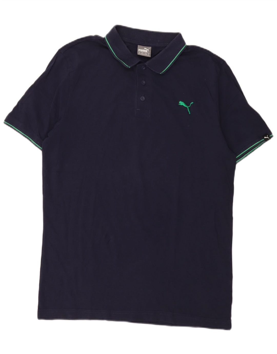 Puma Herren-Poloshirt, mittelmarineblaue Baumwolle