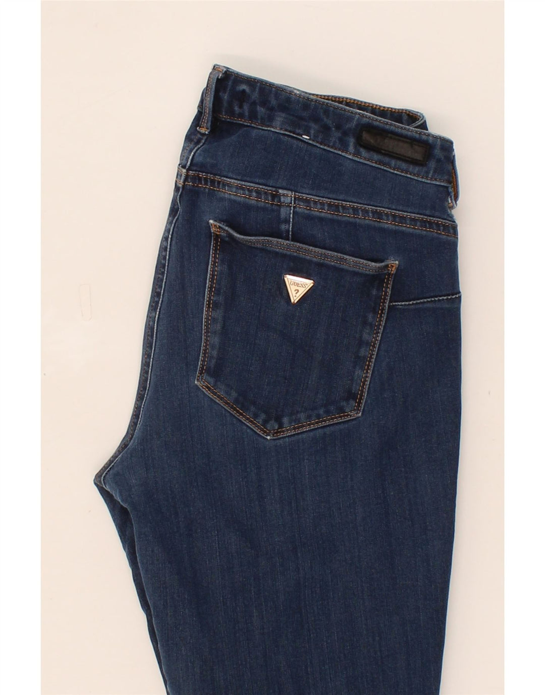 GUESS Womens Curve Mid Rise Skinny Jeans W30 L28 Blue Polyester Vintage Guess and Second-Hand Guess from Messina Hembry 