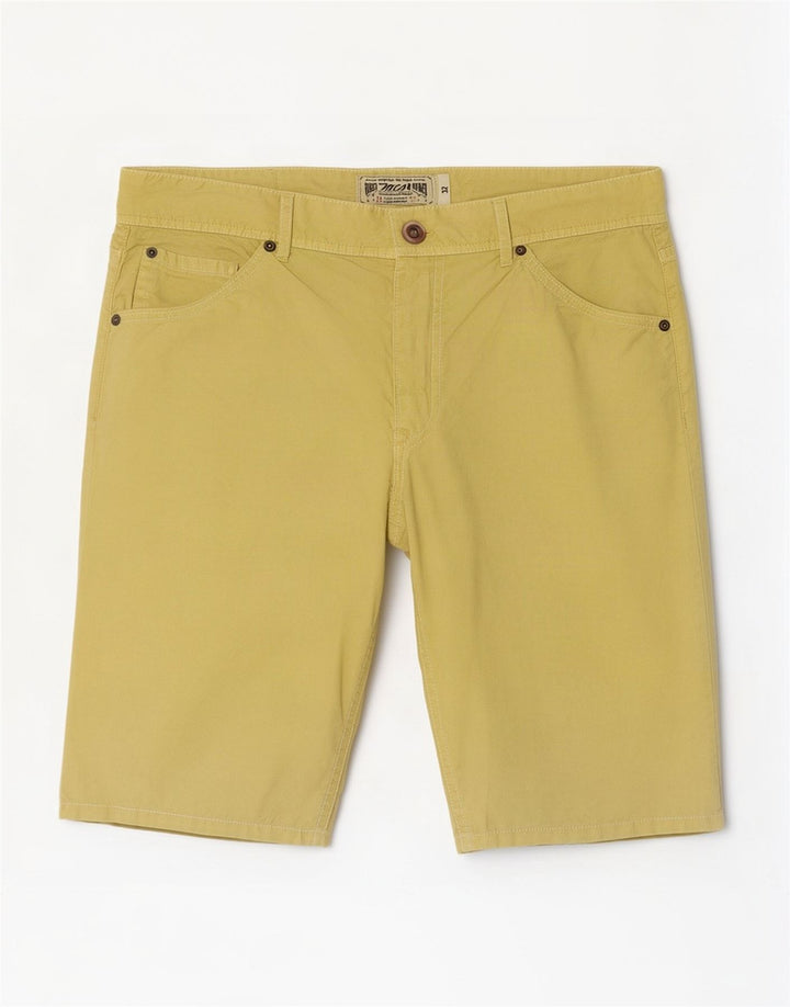 Marlboro Classics Herren-Freizeitshorts, W32, Größe L, Gelb, Baumwolle