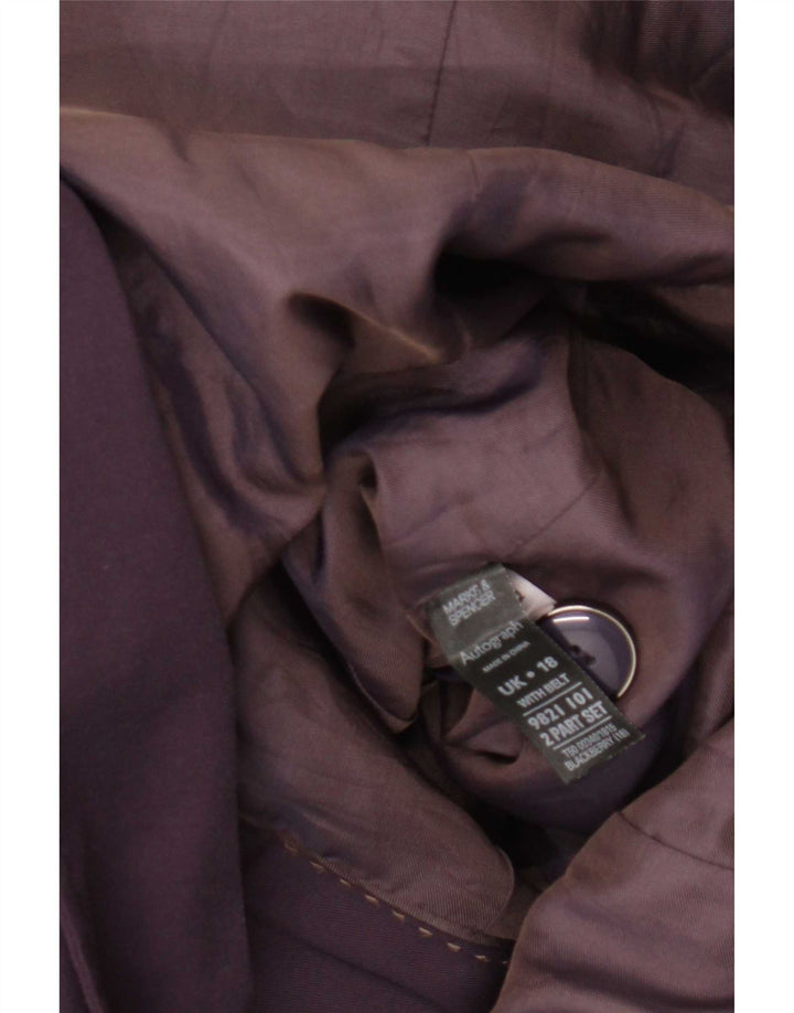 Marks & Spencer Damen Autograph Trenchcoat UK 18 XL Lila Polyester