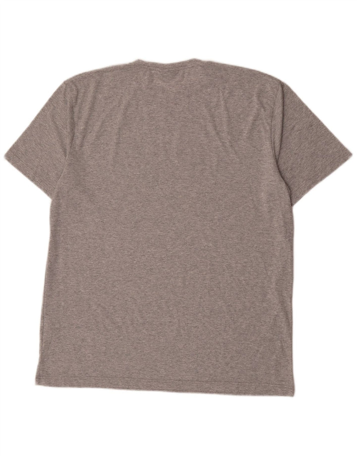 Museum Herren-T-Shirt mit Grafik, 2XL, graue Baumwolle