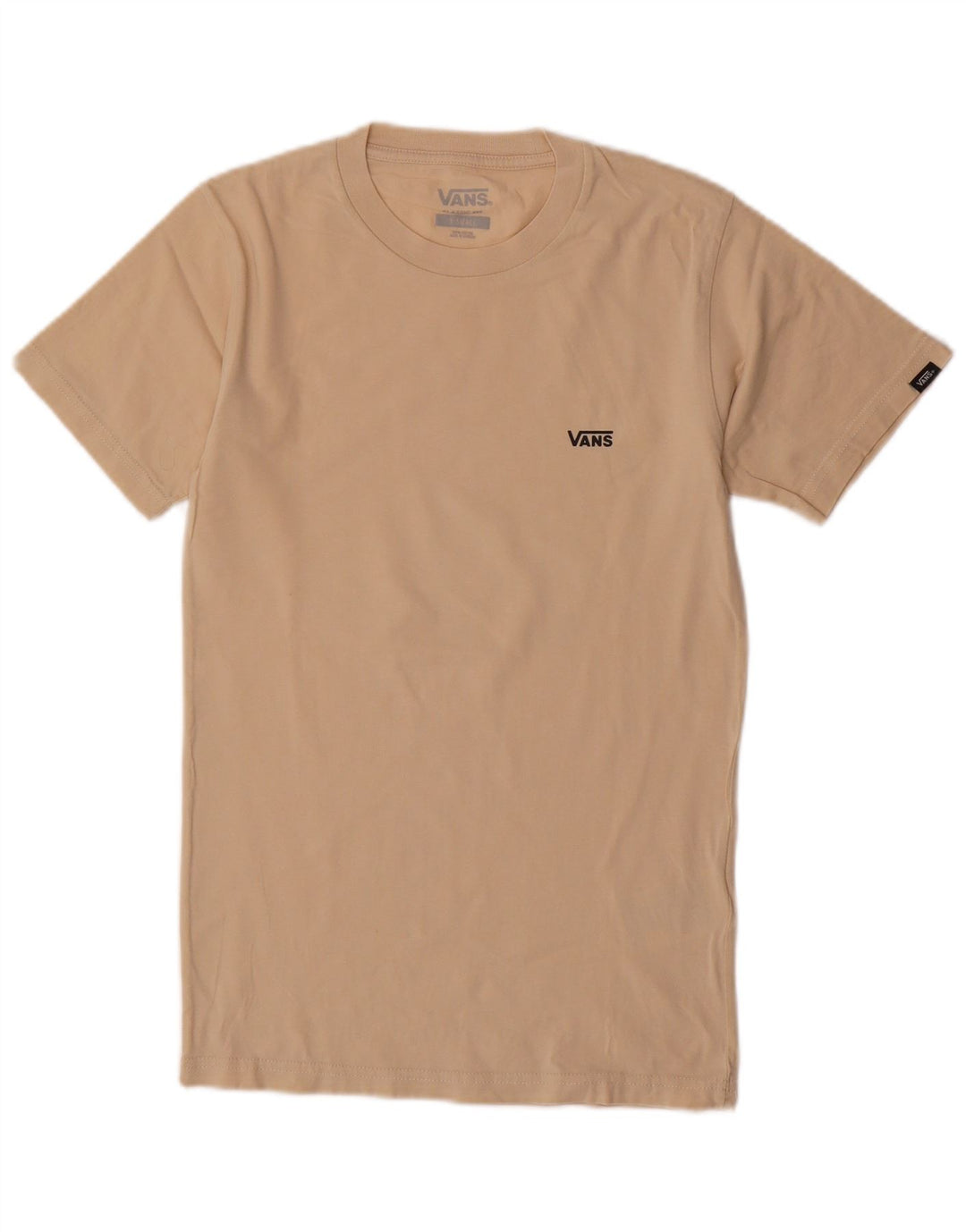VANS Herren Classic Fit T-Shirt Top XS Beige Baumwolle