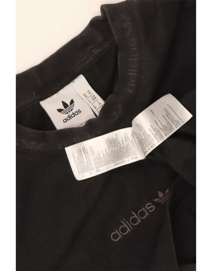 Adidas Herren Grafik T-Shirt Top Medium Schwarz Baumwolle