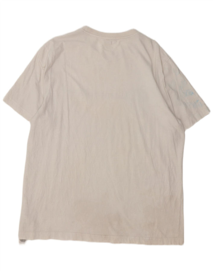 Champion Herren-T-Shirt mit Grafik, XL, weiße Baumwolle