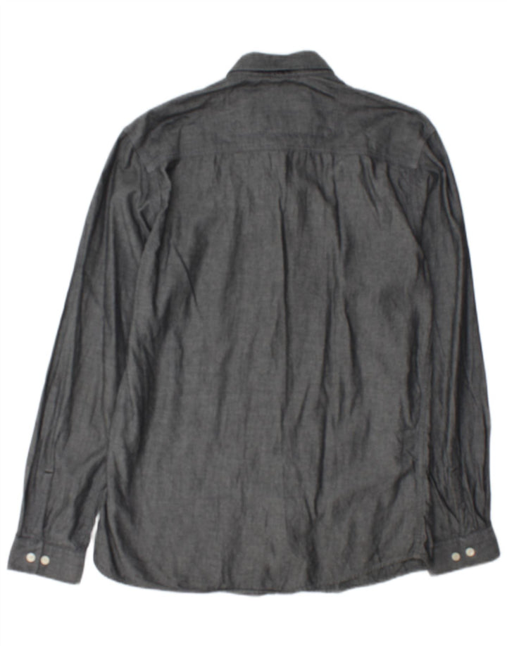 Jack & Jones Herrenhemd aus mittelgrauer Baumwolle