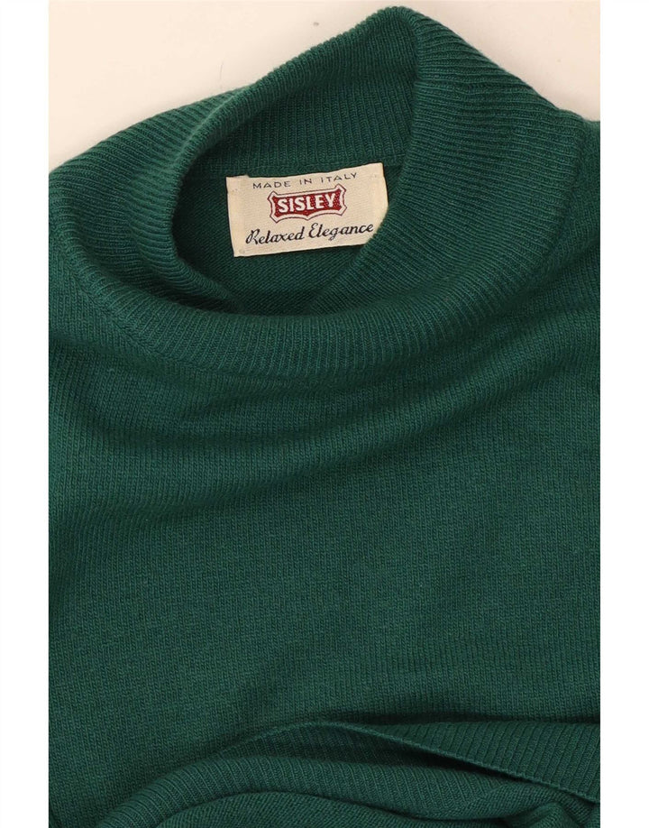 Sisley Herren-Pullover mit Rollkragen, Größe L, Grün