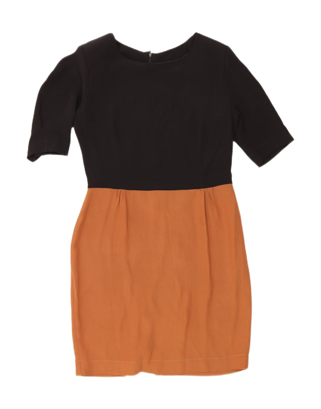 VINTAGE Womens Sheath Dress UK 12 Medium Black Colourblock Vintage Vintage and Second-Hand Vintage from Messina Hembry 