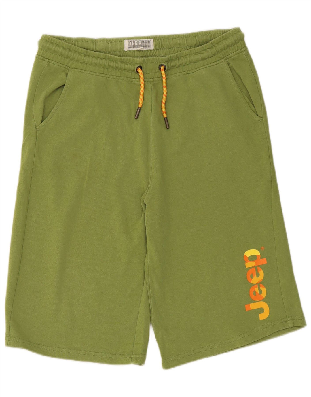 Jeep Herren-Sportshorts mit Grafik, mittelgrüne Baumwolle