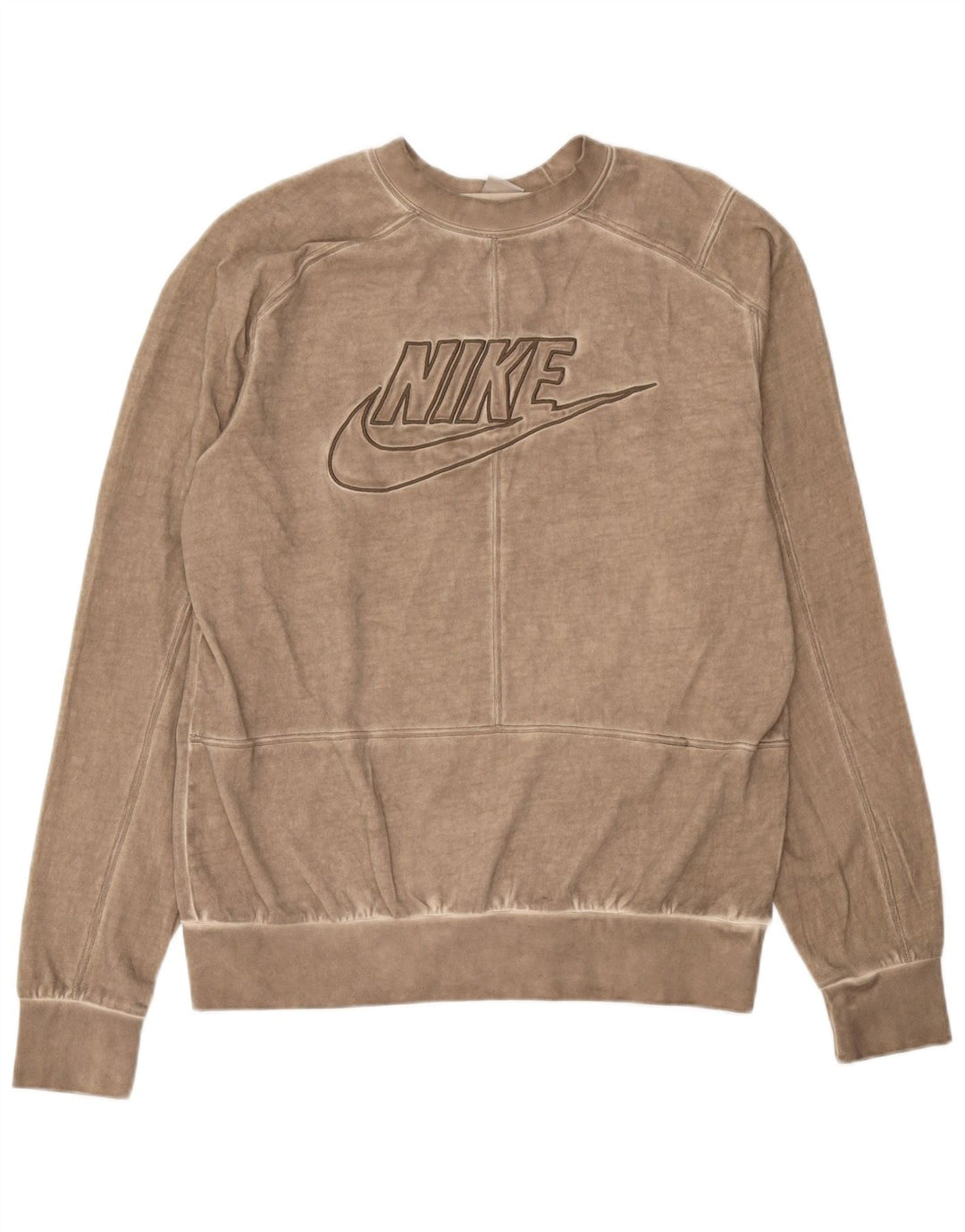 Nike Herren-Sweatshirt mit Grafik, mittelbeige Baumwolle