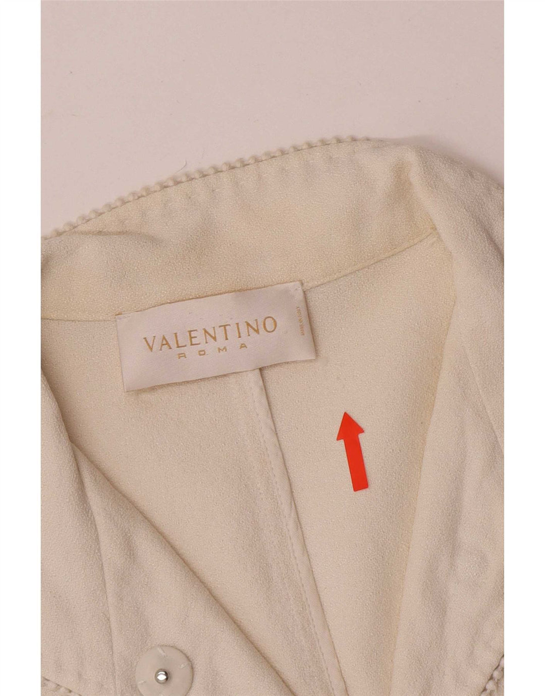 Valentino Womens Crop 1 Button Blazer Jacke IT 44 Mittelweiße Baumwolle
