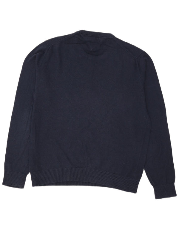 Tommy Hilfiger Herren-Pullover mit Rundhalsausschnitt, 2XL, Marineblau, Baumwolle