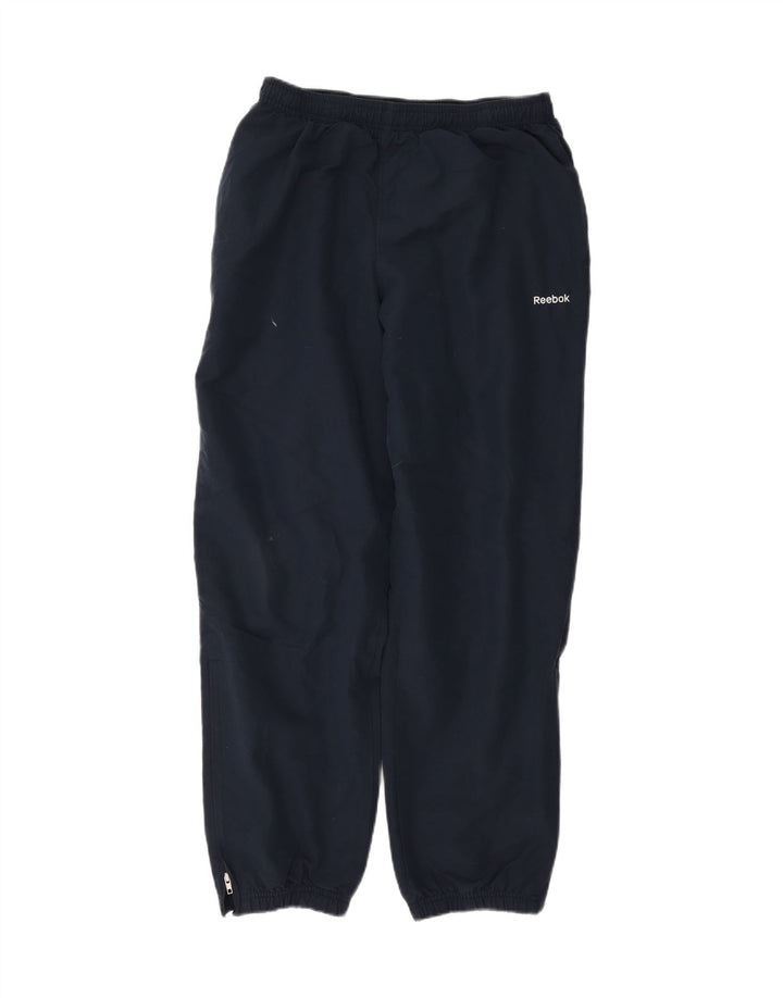 REEBOK Mens Tracksuit Trousers Joggers Medium Navy Blue Polyester Vintage Reebok and Second-Hand Reebok from Messina Hembry 