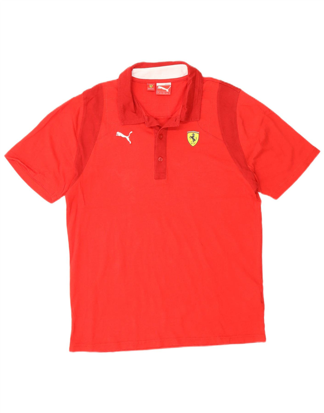 Puma Herren Ferrari Poloshirt, klein, rote Baumwolle