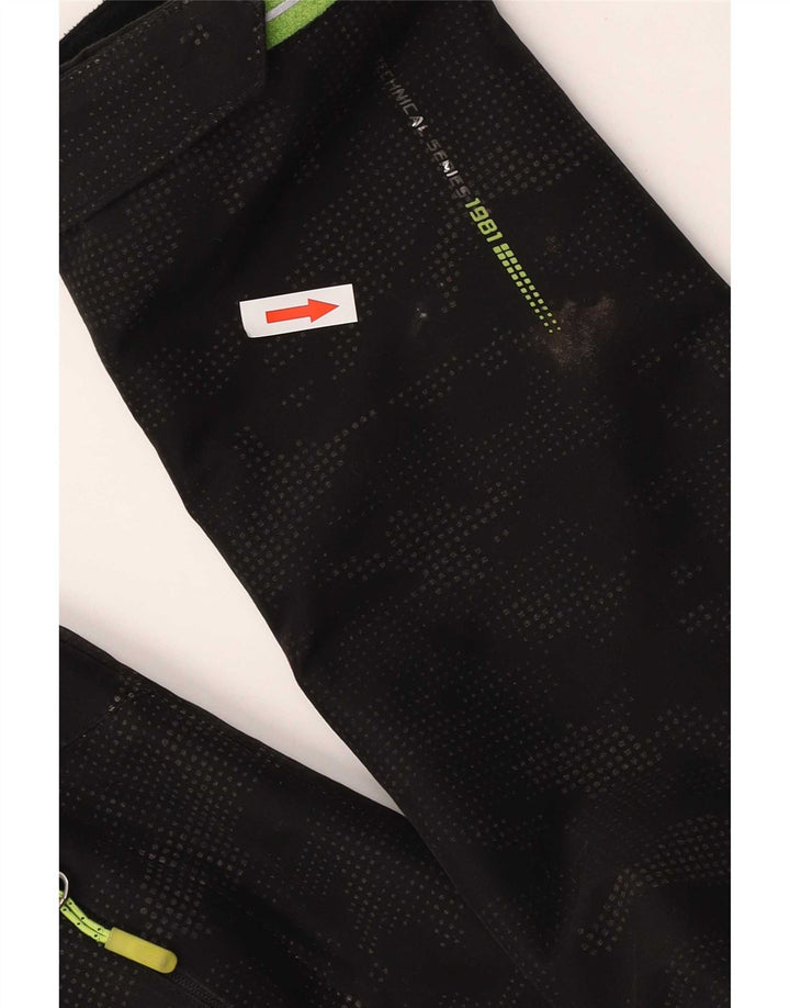Killtec Jungen-Regenjacke mit Kapuze, 15–16 Jahre, schwarzes Polyester