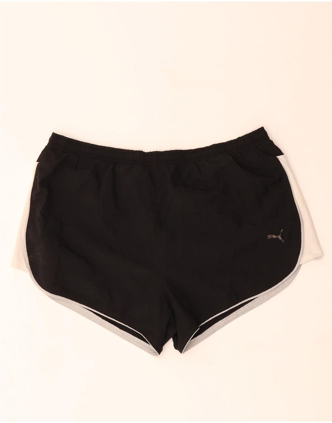 PUMA Damen Sportshorts UK 10 Small Schwarz Colourblock