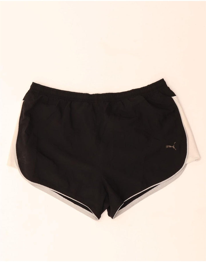 PUMA Damen Sportshorts UK 10 Small Schwarz Colourblock