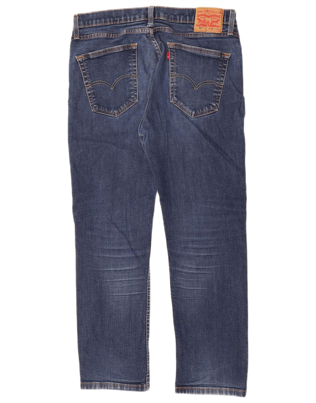 Levi's Herren 514 Straight Jeans W36 L27 Blaue Baumwolle