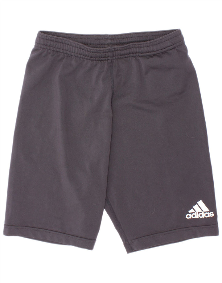 Adidas Sportshorts für Jungen, 10–11 Jahre, graues Polyester