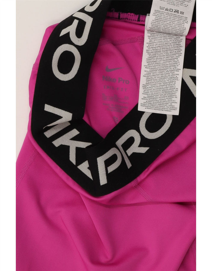 NIKE Dri Fit Grafik-Sportshorts für Mädchen, 13–14 Jahre, XL, Rosa, Farbblock