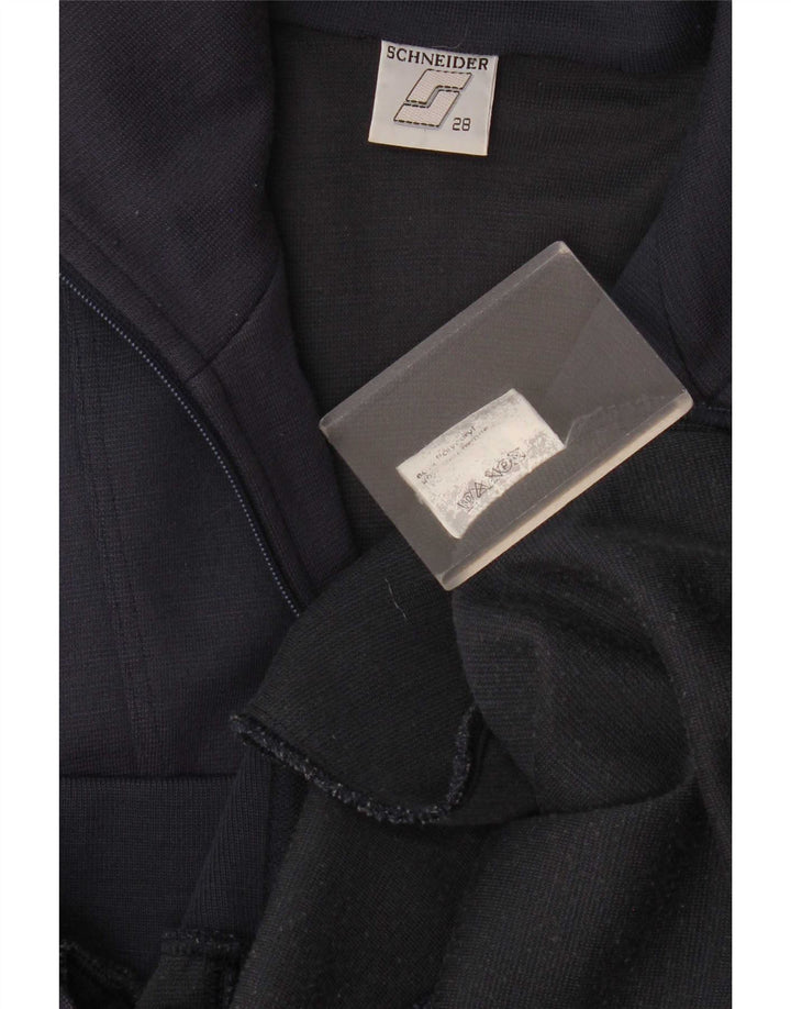 Schneider Herren-Trainingsanzug-Topjacke, groß, marineblau, geometrisch, Polyacryl