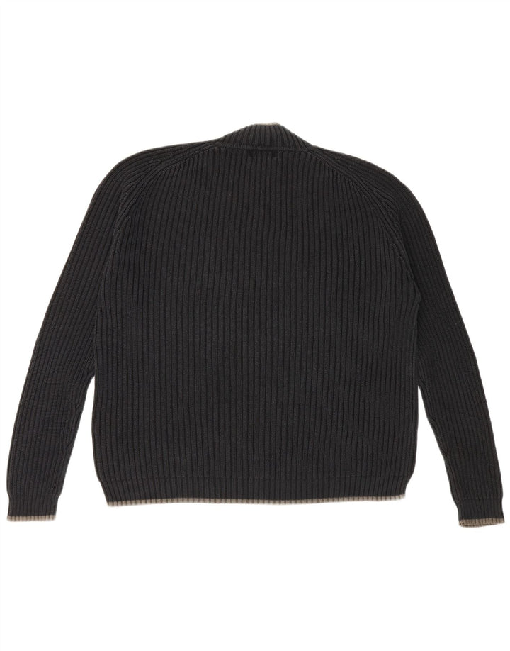 Marks & Spencer Herren-Pullover „Harbor“ in Blau mit Rundhalsausschnitt, Größe L, Marineblau