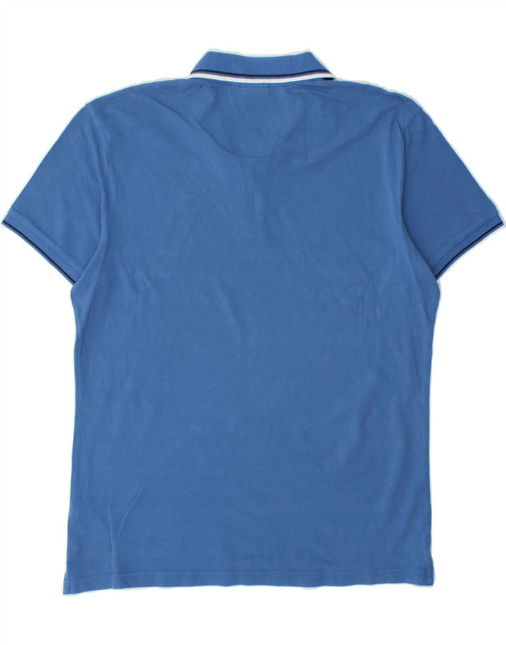DIADORA Mens Polo Shirt XL Blue Cotton Vintage Diadora and Second-Hand Diadora from Messina Hembry 