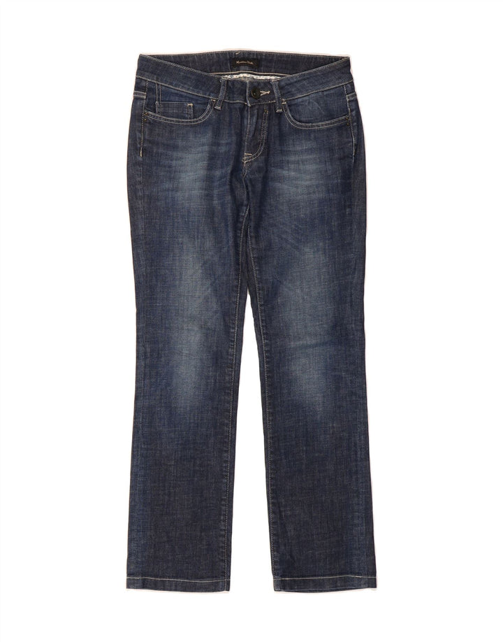 MASSIMO DUTTI Womens Straight Jeans W27 L29 Blue Cotton Vintage Massimo Dutti and Second-Hand Massimo Dutti from Messina Hembry 