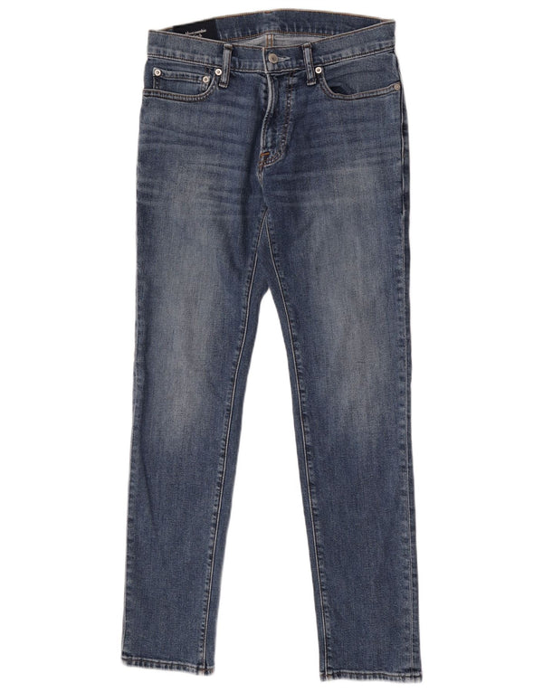 Abercrombie & Fitch Damen Skinny Jeans W29 L30 Blaue Baumwolle