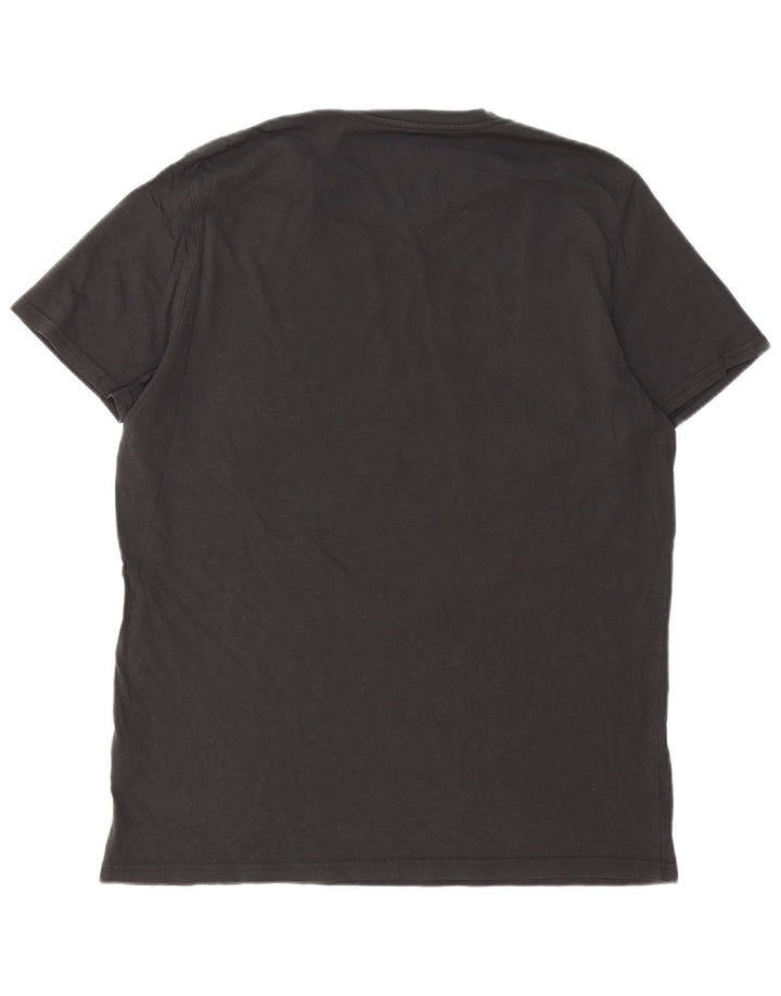Wrangler Herren-T-Shirt mit Grafik, groß, aus schwarzer Baumwolle