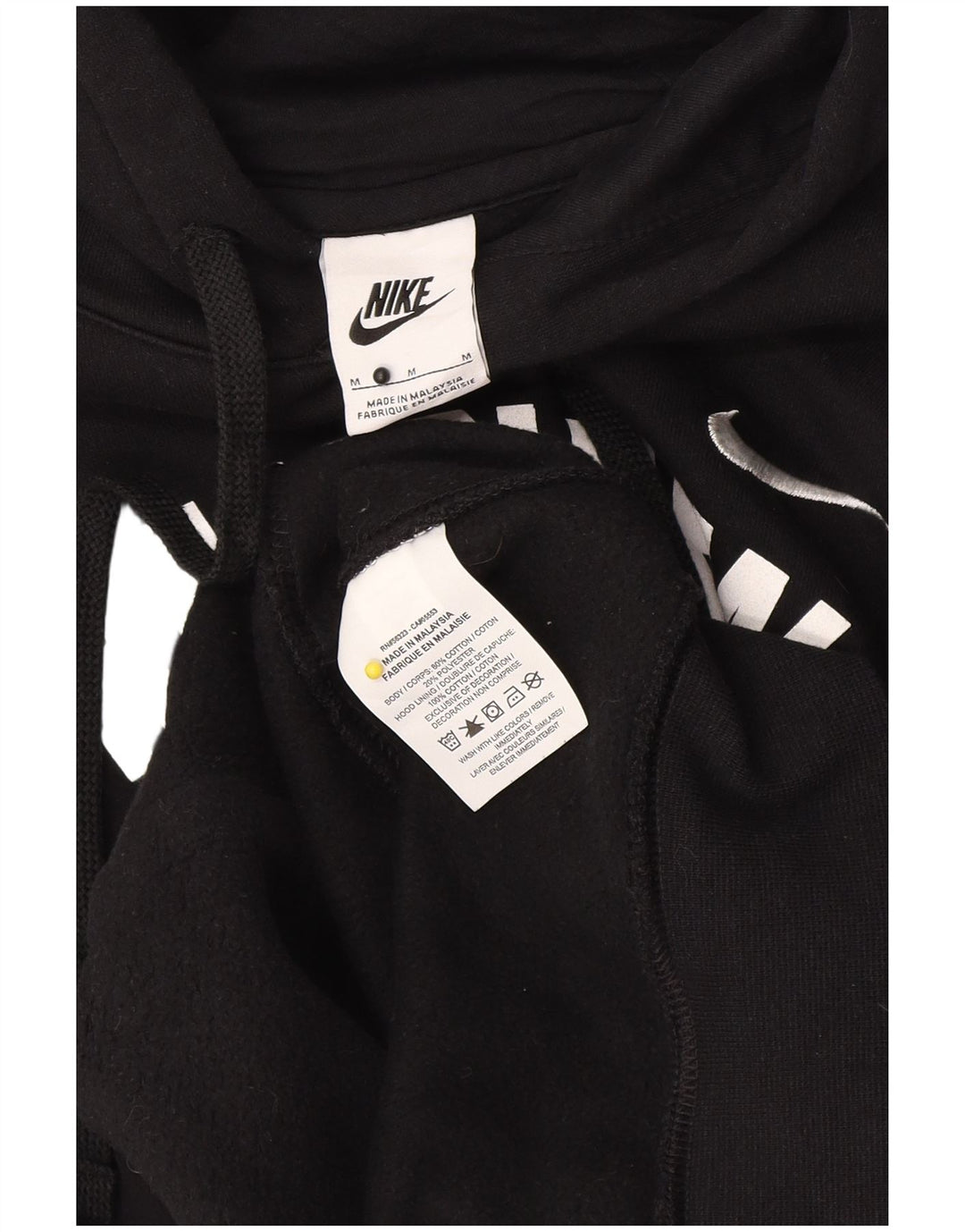 Nike Herren-Kapuzenpullover mit Grafik, mittelschwarz, Baumwolle