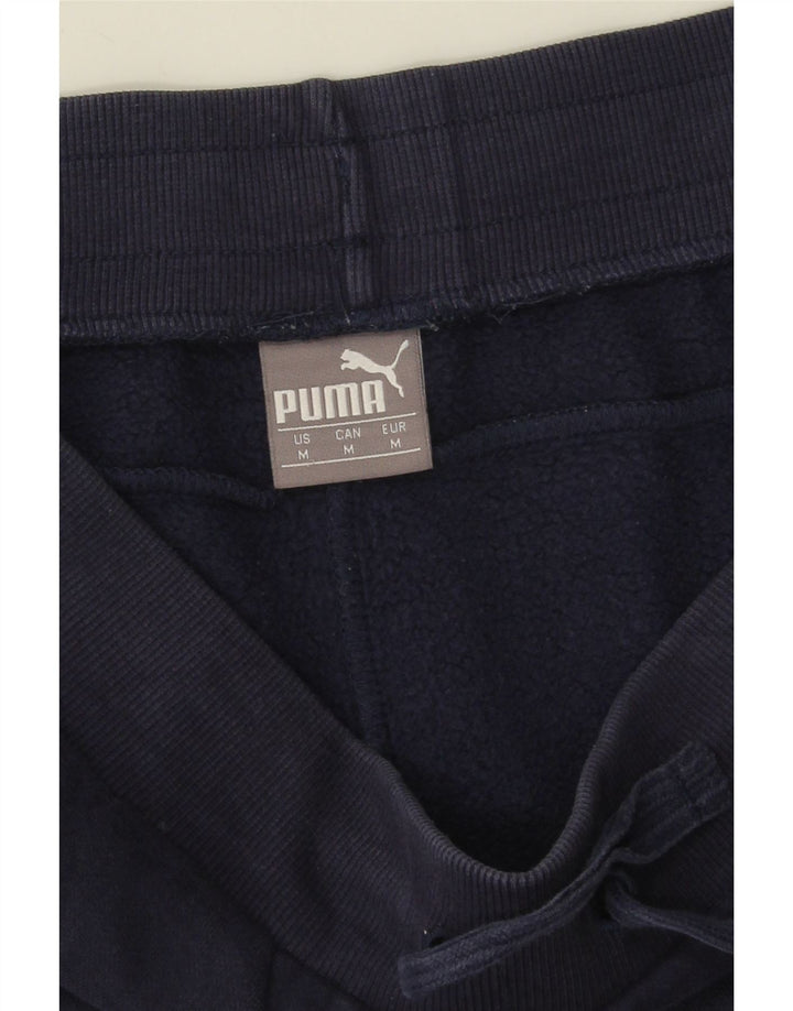 Puma Herren-Trainingshose mit Grafik, mittelblau, Baumwolle